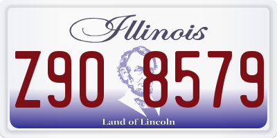 IL license plate Z908579