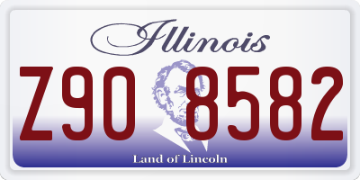 IL license plate Z908582