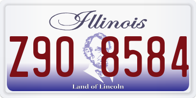 IL license plate Z908584
