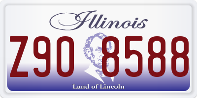 IL license plate Z908588