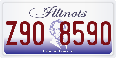 IL license plate Z908590