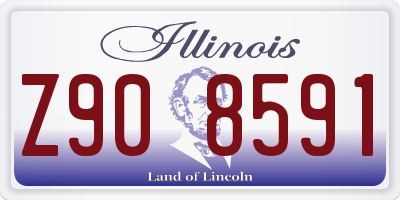 IL license plate Z908591