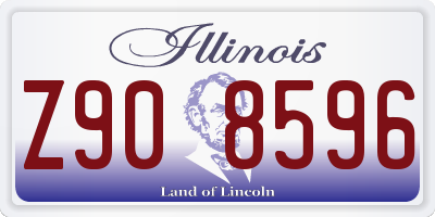 IL license plate Z908596