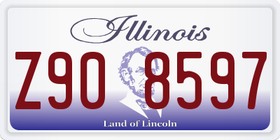 IL license plate Z908597