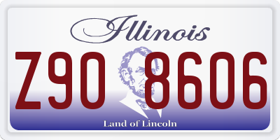 IL license plate Z908606