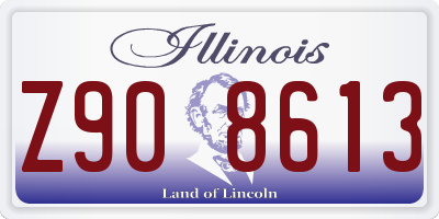 IL license plate Z908613