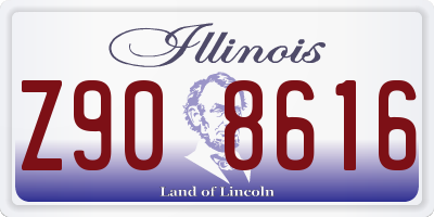 IL license plate Z908616