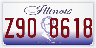 IL license plate Z908618
