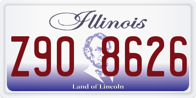 IL license plate Z908626