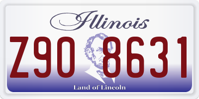 IL license plate Z908631