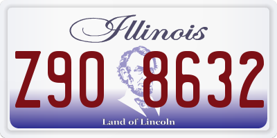 IL license plate Z908632