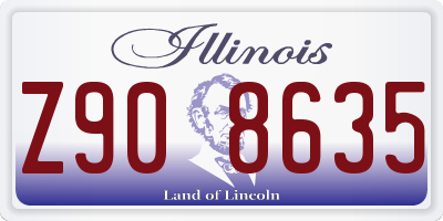 IL license plate Z908635