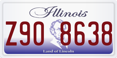 IL license plate Z908638