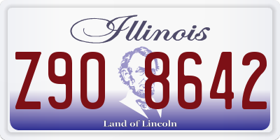 IL license plate Z908642