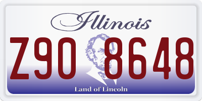 IL license plate Z908648