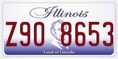 IL license plate Z908653