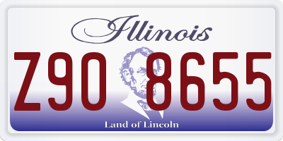 IL license plate Z908655