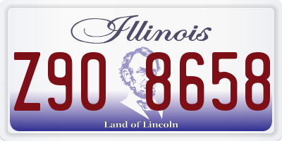 IL license plate Z908658