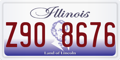 IL license plate Z908676