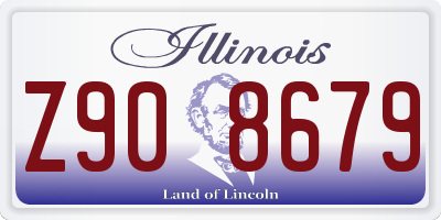 IL license plate Z908679