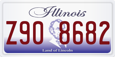 IL license plate Z908682