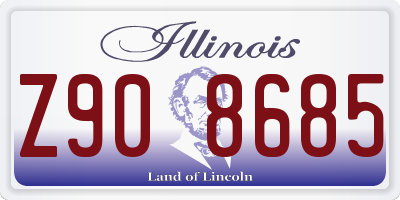IL license plate Z908685