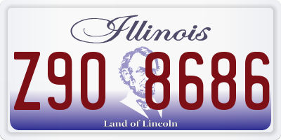 IL license plate Z908686