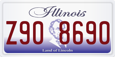 IL license plate Z908690