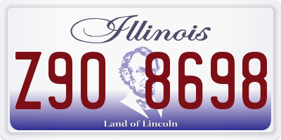 IL license plate Z908698