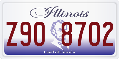 IL license plate Z908702