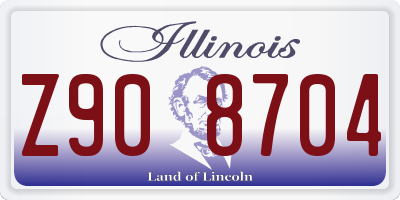IL license plate Z908704