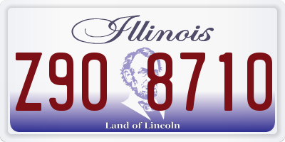 IL license plate Z908710