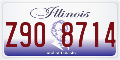 IL license plate Z908714