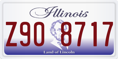 IL license plate Z908717