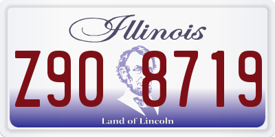 IL license plate Z908719
