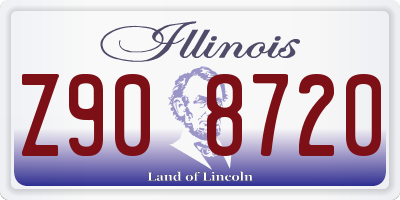IL license plate Z908720