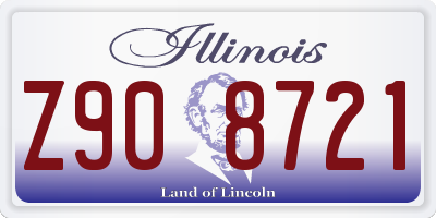 IL license plate Z908721
