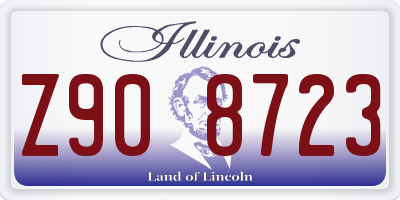 IL license plate Z908723