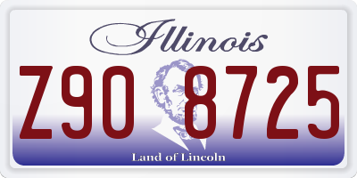 IL license plate Z908725