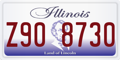 IL license plate Z908730