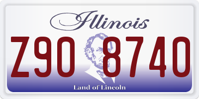 IL license plate Z908740
