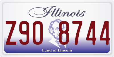 IL license plate Z908744
