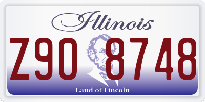 IL license plate Z908748