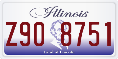 IL license plate Z908751
