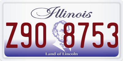 IL license plate Z908753