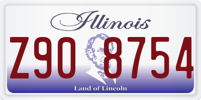IL license plate Z908754