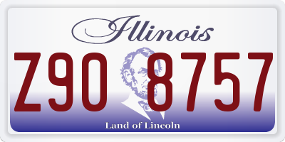 IL license plate Z908757
