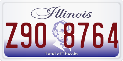 IL license plate Z908764