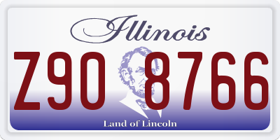 IL license plate Z908766