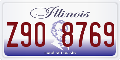 IL license plate Z908769